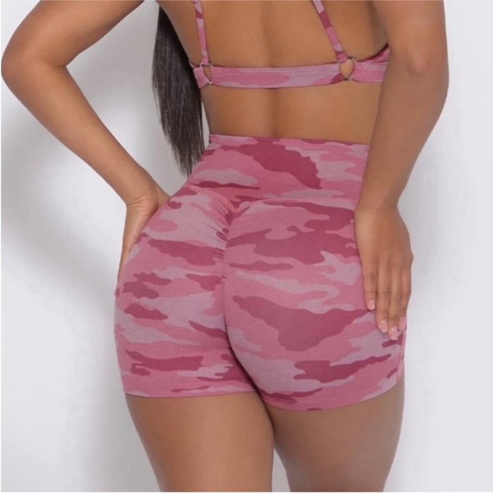 Bombshell Sportswear pink camo shorts